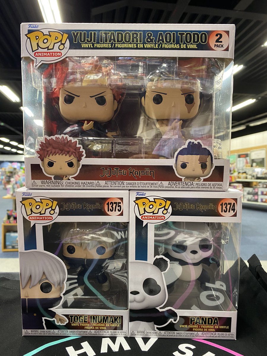 hmv_crawley's tweet photo. ⚡️ New Funko pop’s in store! ⚡️ 

Feast your eyes on these awesome new Jujutsu kaisen pop’s! 

#hmv #thehmvshop #funko #funkopop #jujutsukaisen #yujiitadori #popanimation https://t.co/DgQ3S5uQQR