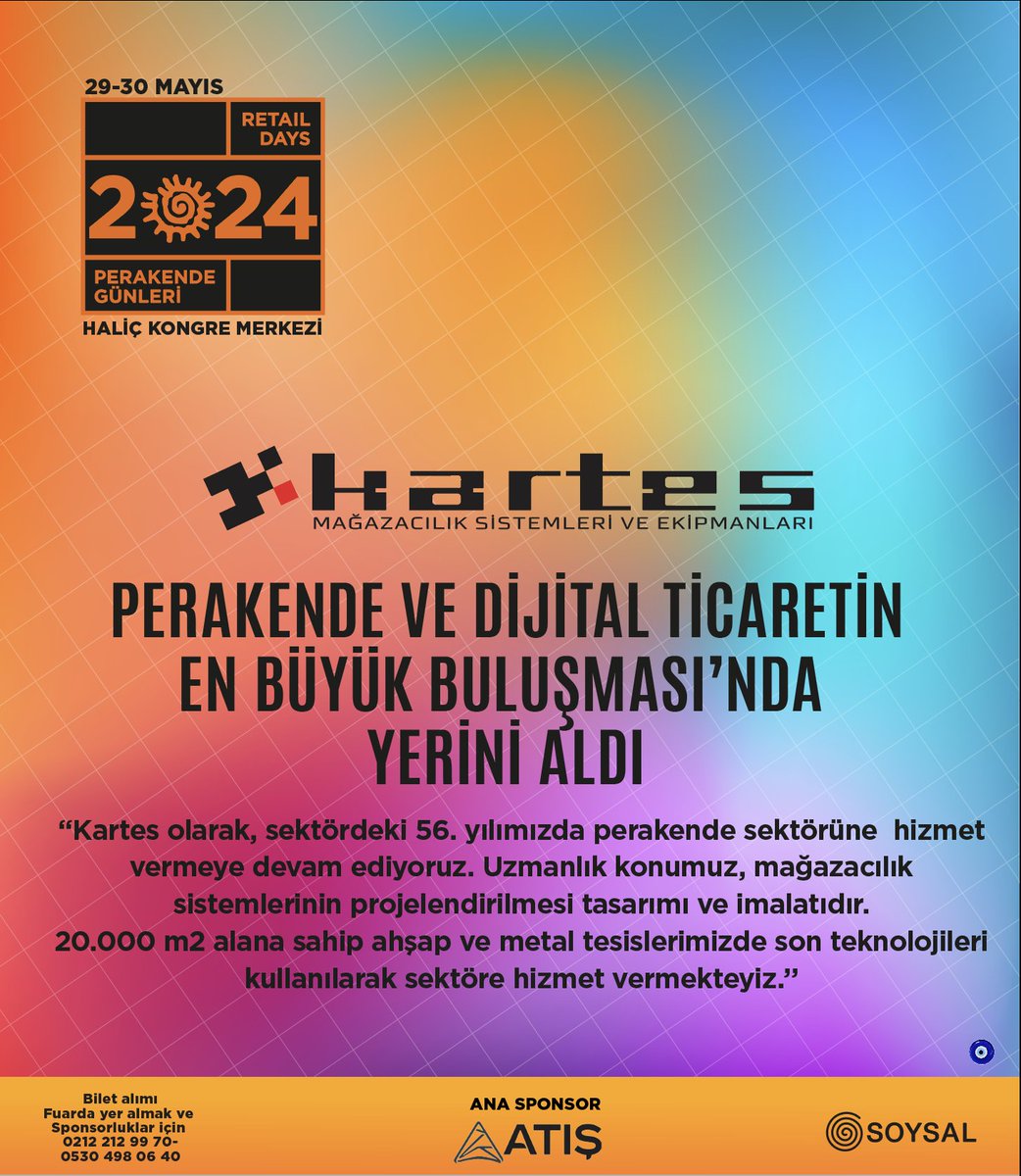 PG24 FUAR: KARTES MAĞAZACILIK SİSTEMLERİ Yerini Aldı #PG24 #perakendegünleri #soysal #burasıperakendegünleri #retaildays <a href="/Kartes1968/">Kartes Ltd</a>
