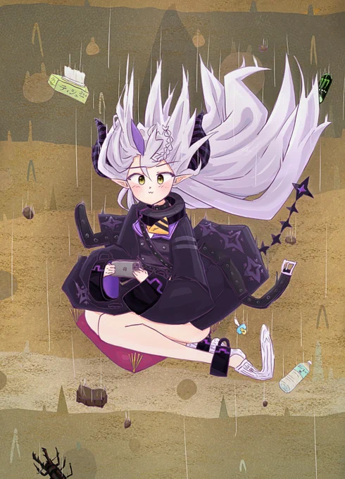 「吾輩だぁ～刮目せよ!ラプラス・ダークネスだぁ～。」#laplus_artdesu 