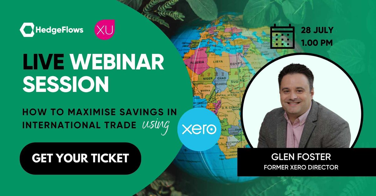 Ready to uncover the keys to maximising your #savings and #efficiency when working with foreign #currencies? 

Don't miss this chance to tap into the brilliance of Glen Foster and explore <a href="/HedgeFlows/">HedgeFlows</a>.

Register here  👉 👉 👉 links.xumagazine.com/dt3g1x

Don't miss out!