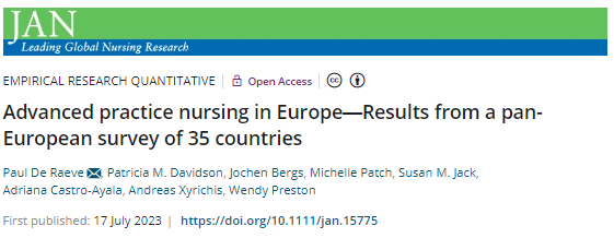 juherya's tweet photo. Enfermería de práctica avanzada en Europa: resultados de una encuesta paneuropea de 35 países
https://t.co/ljnD8Nh4OK https://t.co/4siWFNwxov