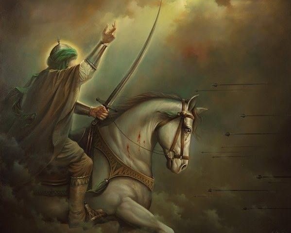 HopeSocialFound's tweet photo. "اضربكم بالسيف أحمي عن ابي 
 ضربة غلام هاشمي علوي".
 #علي_الاكبر https://t.co/IGJfGLzF8v