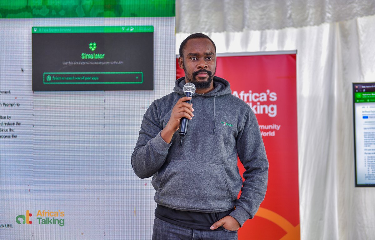 Africastalking's tweet photo. 🌟📞 🎉 Excited to have a representative from MPESA Daraja joining us at #ATOpenHackathon! 🤩 Get ready to be inspired by their insights and expertise. Our incredible Dev, @sylvia_jebett,  is all set to make this event unforgettable! 🌟💼 #BuildWithAT #WeLoveNerds #MPESA https://t.co/mBJN8cvtxm