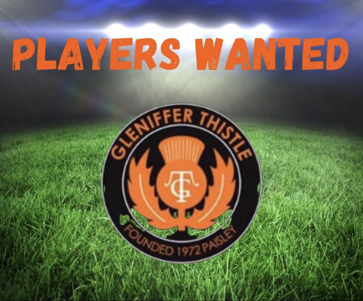 U19Thistle's tweet photo. New season ahead and we are looking to add some new faces for various positions, our games will be on a Friday evening or sat morn, if interested in new challenge get in touch 🟠⚫️ https://t.co/JFyd2jjpUE