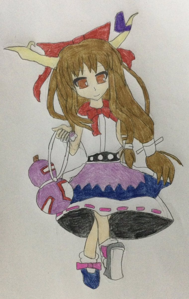 0HZRThoVtOex7fa's tweet photo. 再掲の萃香ちゃんです！そろそろ新しい東方のイラスト描きます！
#7月27日は萃香の日
#東方project https://t.co/glLTRjRCxZ
