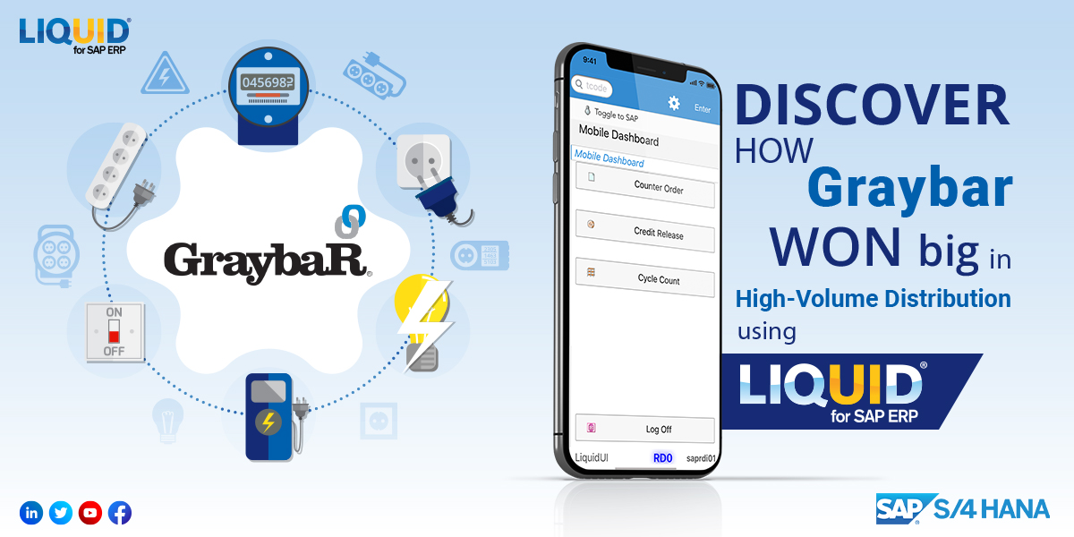 GuiXT's tweet image. Liquid UI’s SAP automation and mobility solutions helped #Graybar increase process efficiency for SD by 85% and WM by 66% and win Big in High-Volume Distribution. Visit guixt.com/products/custo… for the complete success story.
#sapcustomization #sapsd #customersuccess #sapwm