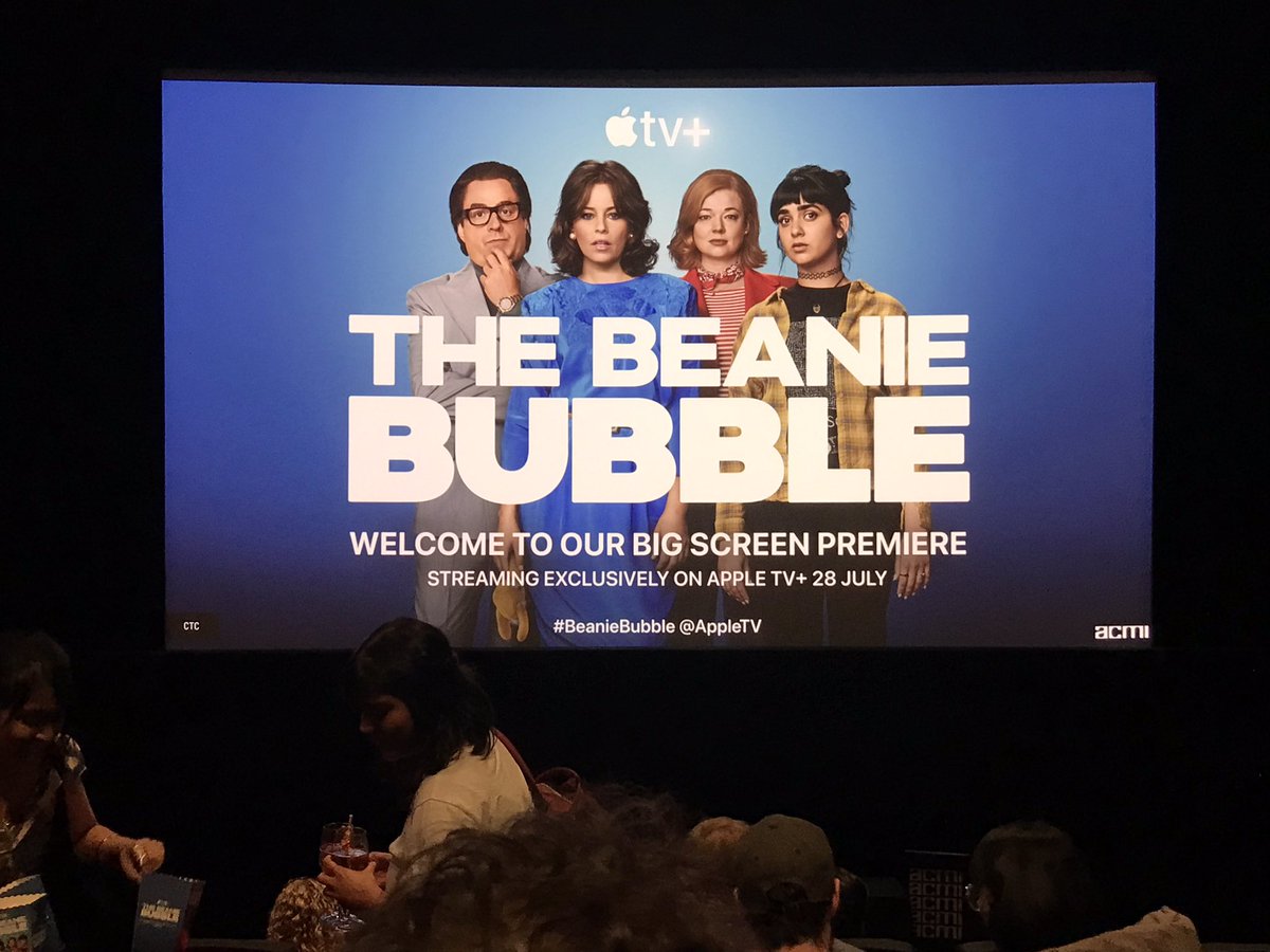 vitomattvm's tweet photo. This evening’s excursion: an exclusive big screen premiere of #BeanieBubble thanks to @AppleTV + @ACMI. Terrific performances including from Aussie Sarah Snook. 👏👏👏 https://t.co/QvWb4fasfp