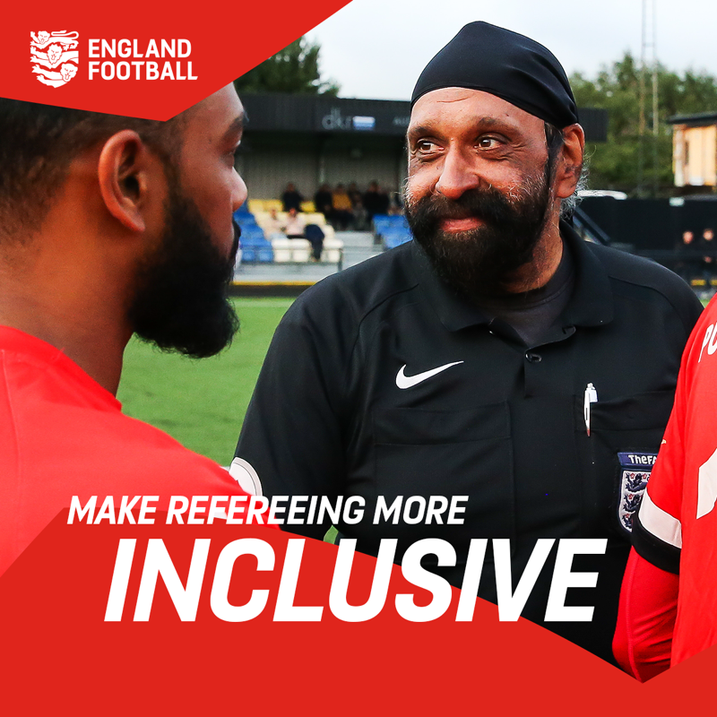 FA's tweet photo. Today, we've launched an ambitious new strategy for grassroots refereeing in England, providing a clear direction for the future of officiating over the next three years and beyond.