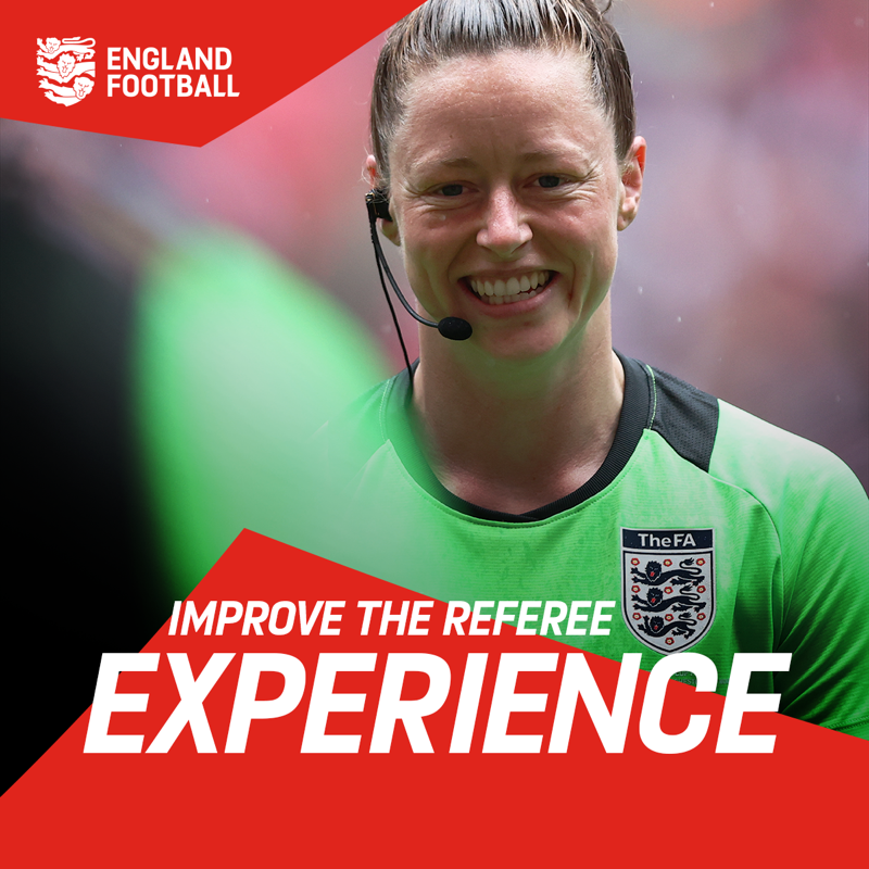 FA's tweet photo. Today, we've launched an ambitious new strategy for grassroots refereeing in England, providing a clear direction for the future of officiating over the next three years and beyond.