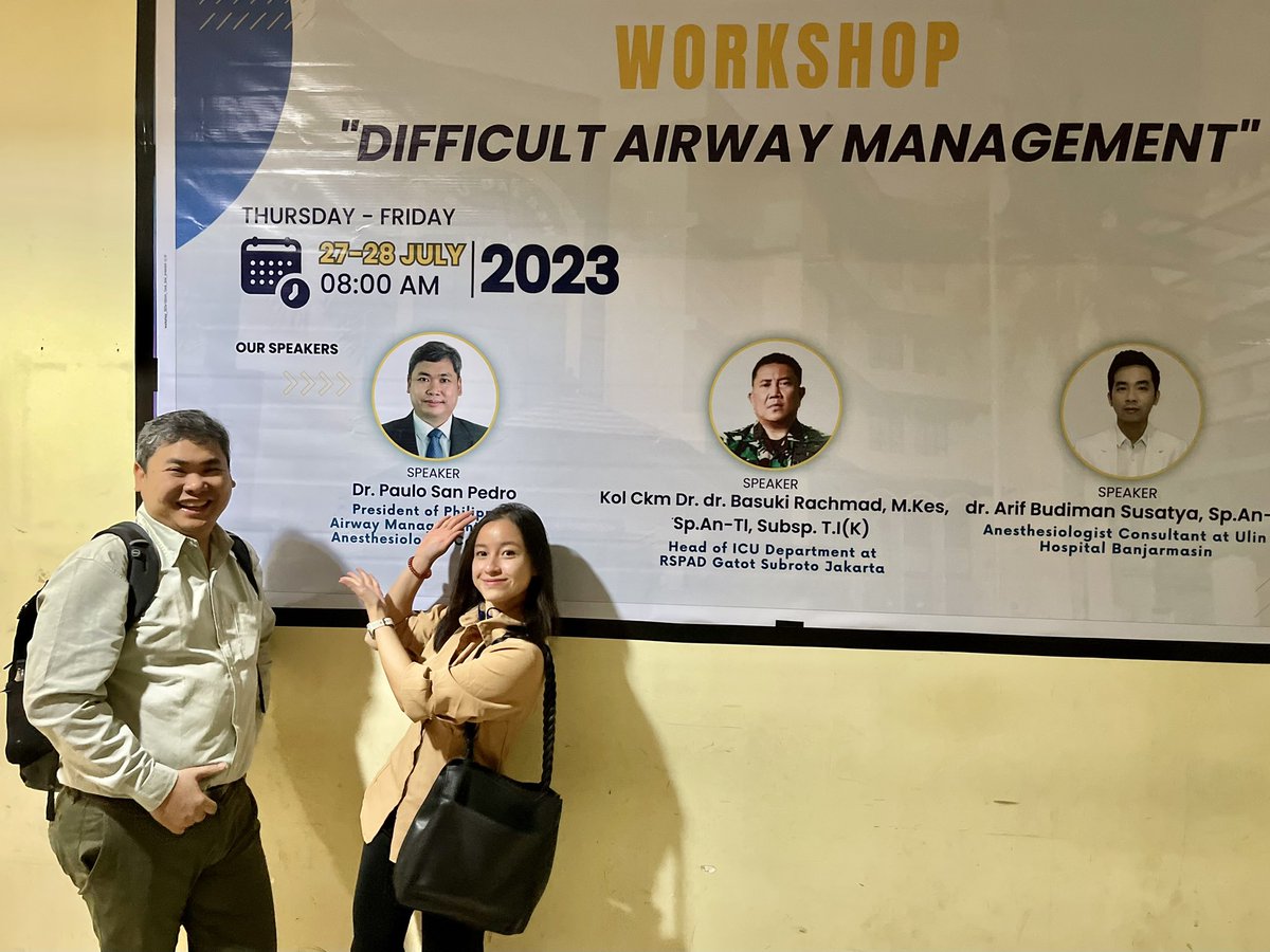 Paulo_SanPedro's tweet photo. Why perform #awakeintubation on #dificultairway?
1. Allows patients to maintain their own #airway
2. Can be safely abandoned in case of problems
Lecturing at Difficult #airwaymanagement Workshop Benjarmasin, Indonesia

#Anesthesiology https://t.co/owFS77qxbg