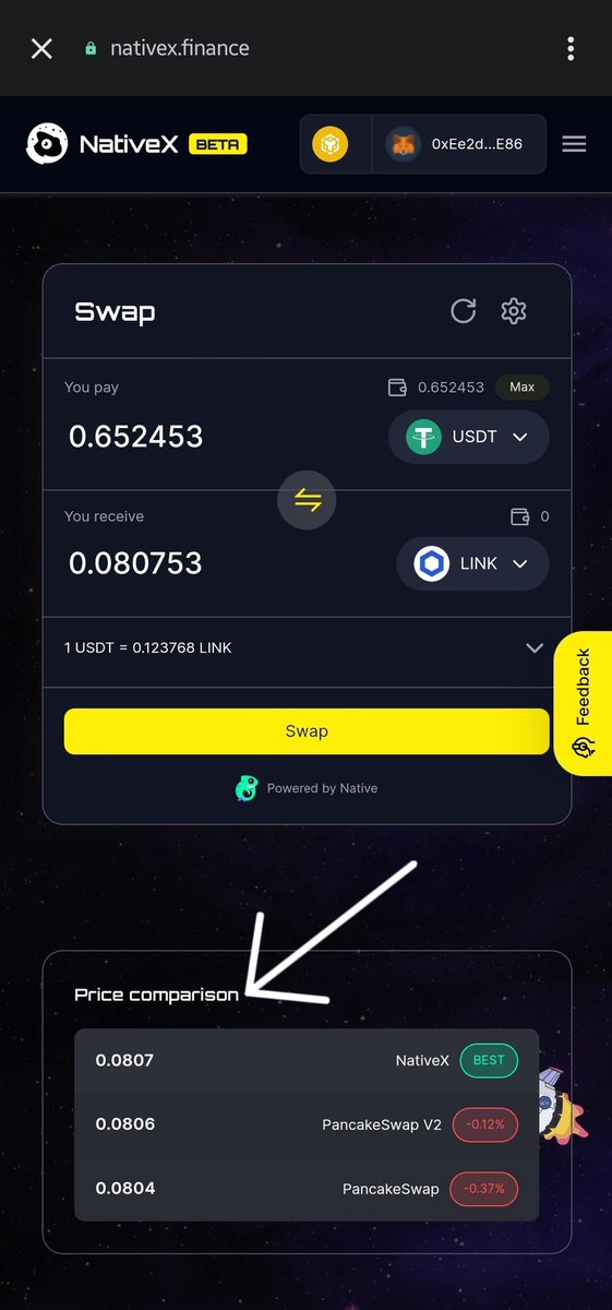 tobenicholas's tweet image. 🚀 Seamless trading on @native_fi DEX is a game-changer! ⚡️ With ultra-low transaction fees, you can trade efficiently and maximize your gains. Say goodbye to high fees and hello to a smoother, cost-effective crypto experience! 💸 

#NativeX #DEX #LowFees #CryptoRevolution