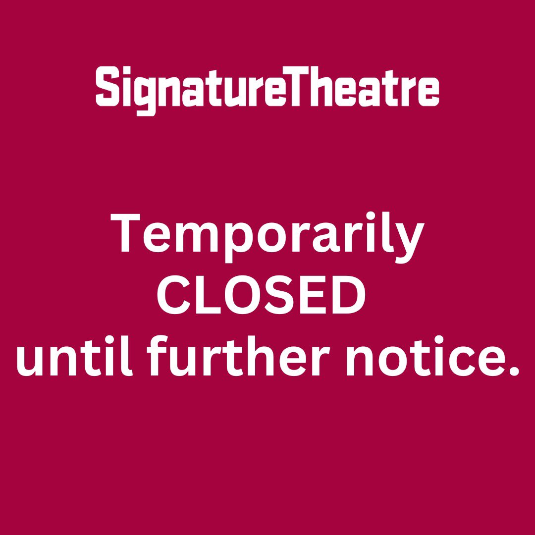 Signature Theatre is closed until further notice following the crane collapse on 41st street. We are thinking of those affected and are wishing for a safe and speedy recovery. We will update the public when it is safe to re-open. Thank you.