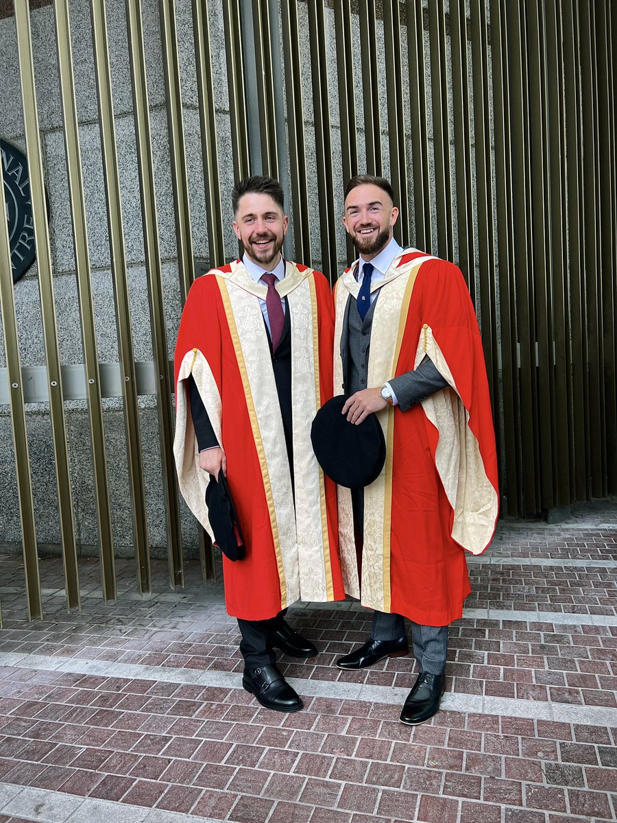 LJBrolan's tweet photo. Just over a year after passing my Viva, I had the pleasure of being able to walk across the stage and celebrate the graduation of my PhD in criminology @MyBCU . The event marks the formal end of the PhD process and gave me an opportunity to reflect on the ways in which studying for a doctorate has influenced me in both an academic and personal sense…

Prior to his death in 2016, I promised my Dad that I would see the PhD through to completion whilst having no confidence in myself that I would be able to do so. There were times along the way where I felt overwhelmed by the enormity of the task and I would often doubt my ability to continue. In those moments, I realise now that I found the strength to continue by reminding myself of the conversations that I had with my dad before he died. Whilst I would have loved for my Dad to have been there to see me graduate, I am certain that as a result of his passing, I have become a stronger, more resilient and more emphatic person - those qualities, I believe make me the man I am today and I hope I continue to make him proud. 

I owe my thanks for first and foremost to the individuals I spoke to during the course of my studies - all of whom had experienced bereavement in the most difficult of circumstances - through murder (facilitated by @MurderedAbroad ). Witnessing their resilience, determination and positivity, despite their experience was both moving and inspirational and their stories gave meaning and significance to the research. I hope that I was able to present their stories in a thorough and respectful way and that through the thesis, they are able to find some comfort in knowing that their experiences may help to inform and guide others who find themselves in similar circumstances. 

To my family, friends and colleagues who have supported me on the journey, I am continually grateful for you support and encouragement. In particular my mom, sister and grandad - having you all there made the whole process worthwhile and I know Nan was there with us in spirit. 

To my friend, colleague and co-graduate @RusuDanGabriel - it was a pleasure to graduate alongside you bro and I’m excited to embark on the next stage of our academic/entrepreneurial pursuits. Also to my former supervisor and friend, @ProfDavidWilson - your guidance, mentorship and expertise were invaluable. 

Overall, studying for a PhD has encouraged me to reflect on who I am, and who I want to be in the future. It has given me the opportunity meet new people and to learn from the experiences of others. It has taught me about life, death, grief, hope and the importance of making the most of every day.