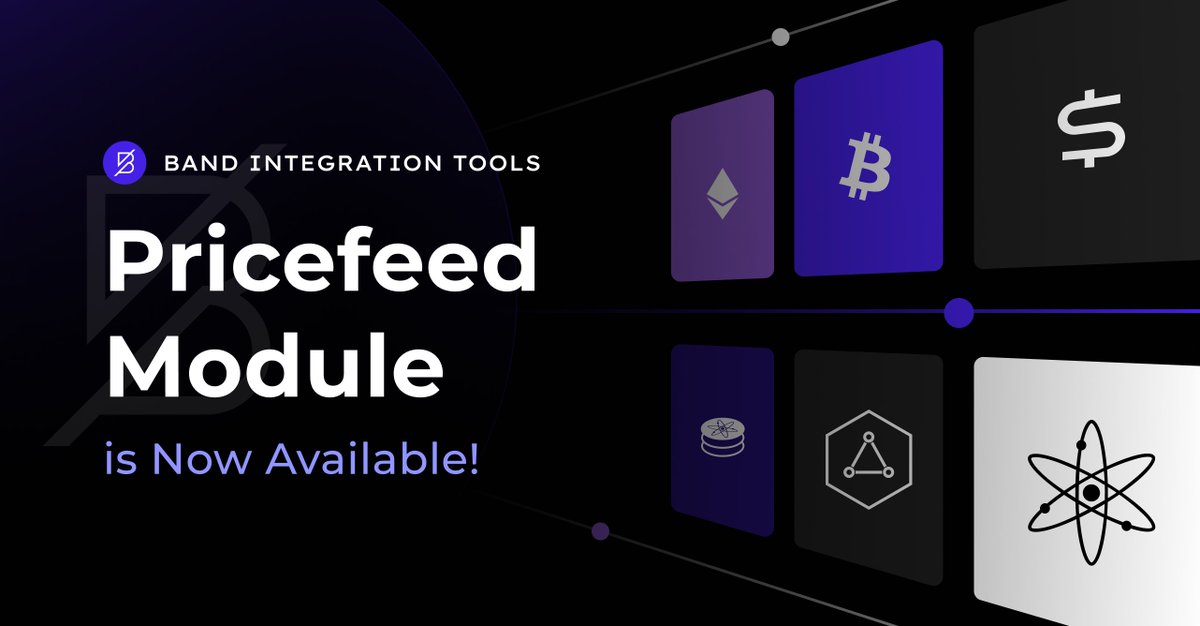 1/ Introducing the "Pricefeed Module," a game-changing solution for #Cosmos developers seeking to access and utilize price data from the #bandchain!
⚛️ Full Announcement: bit.ly/3Kb3yfR
⚛️ More Details: bit.ly/3ptdzOo
⚛️ Details👇
.
$BAND #IBC @Cosmos