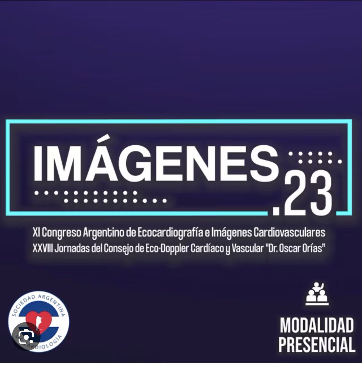 RapalloCarlos's tweet photo. IMÁGENES SAC23. 
Hoy 8,30 hs en el HotelNH City estaré presidiendo, junto al Dr Rodrigo Cano una muy interesante mesa de Imágenes Cardiacas Avanzadas: Como evaluar masas Cardiacas? 
Imperdible para todo el que haga Imágenes Cardiacas y Cardiologo Clinico. Los esperamos ! https://t.co/9iG69rbXjg