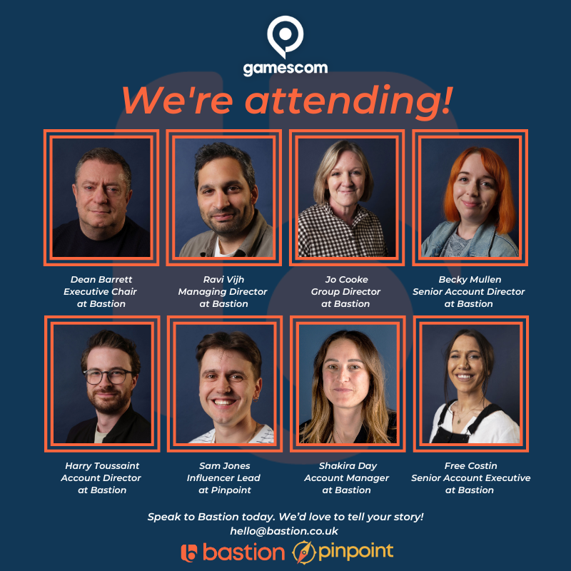 ThisIsBastion's tweet photo. We’re heading to Cologne!

Meet the @ThisIsBastion  | @ThisIsPinpoint team who will be attending #Gamescom2023 next month.

They’ll be heading out to Gamescom for meetings and supporting clients from the 23-25 August.

#Gamescom2023 #PRAgency #InfluencerMarketing #GamingAgency https://t.co/UEgbeJXhhG