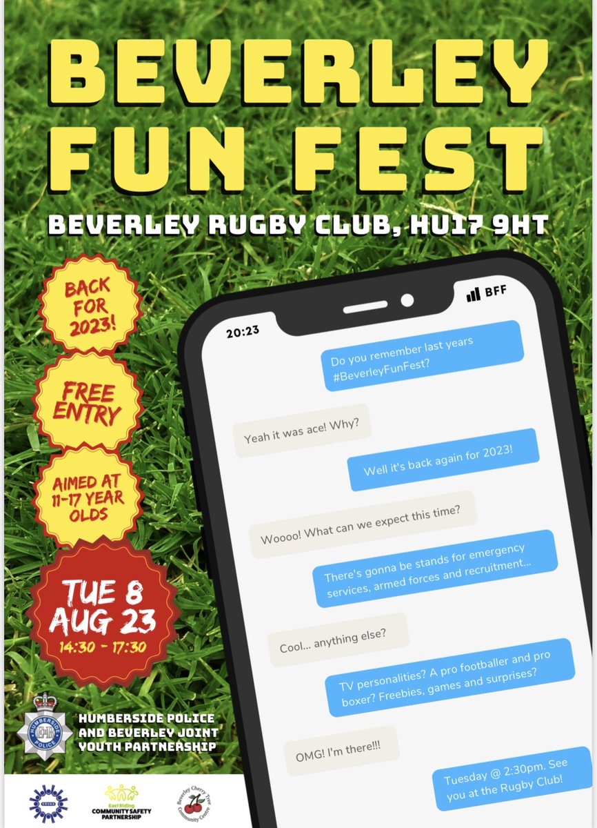 Free fun day hosted by <a href="/Humberbeat/">Humberside Police</a> and I will be there with <a href="/Therapony4/">Therapony4</a> 🐴❤️