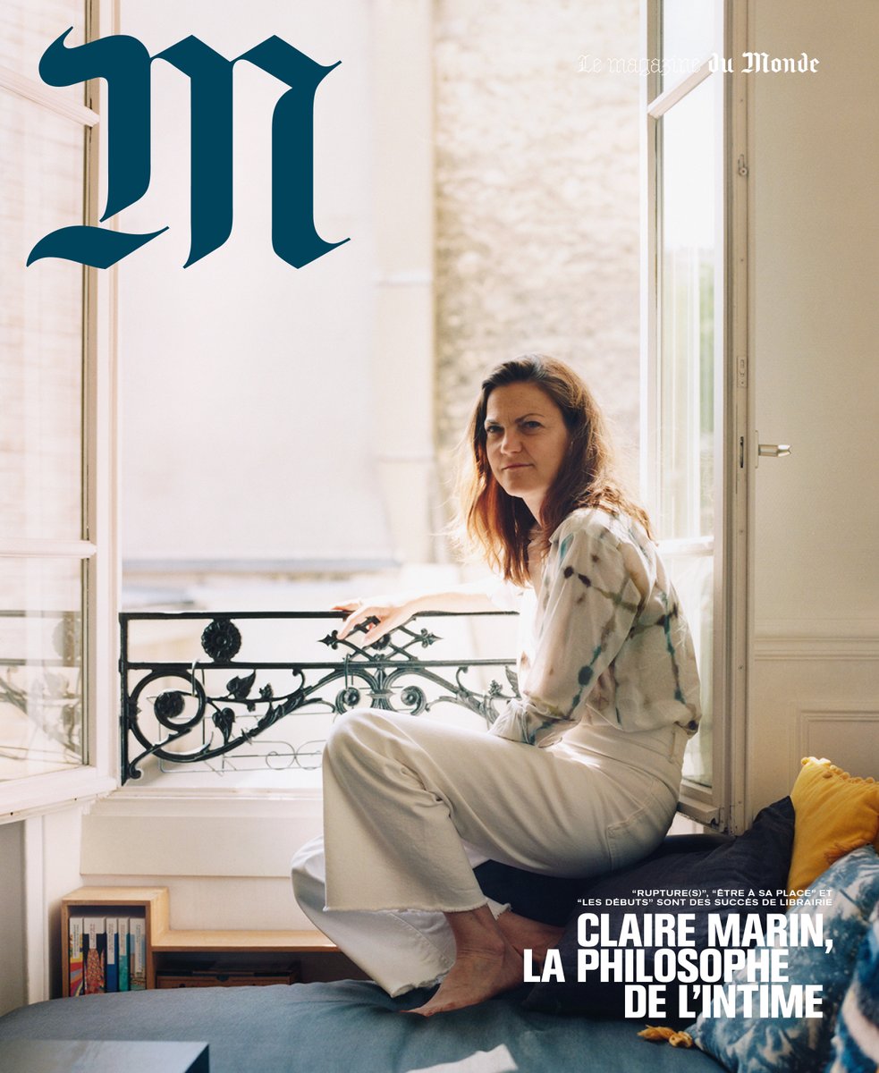 lemonde_M's tweet photo. En couverture de « M Le magazine du Monde », disponible demain : Claire Marin. Véritable phénomène de librairie, en phase avec les questionnements intimes de l’époque, la philosophe fédère un large public, profondément touché par une pensée jamais dissociée de l’expérience vécue https://t.co/owYY0u9EpV