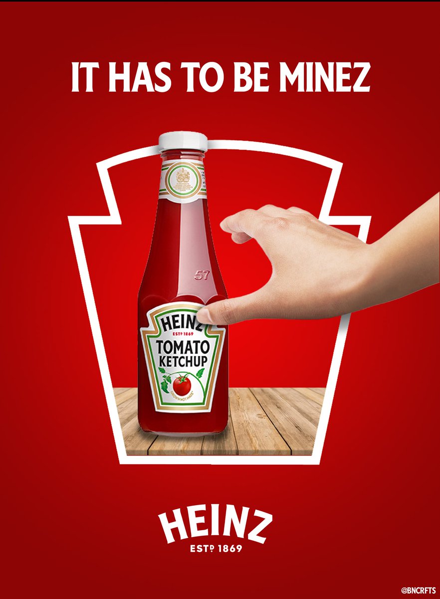 Create posters/labels featuring the @HeinzUK  ‘keystone’ logo outline to show the nation’s love for Heinz Tomato Ketchup #ItHasToBeHeinz  @OneMinuteBriefs  🍅 🍽