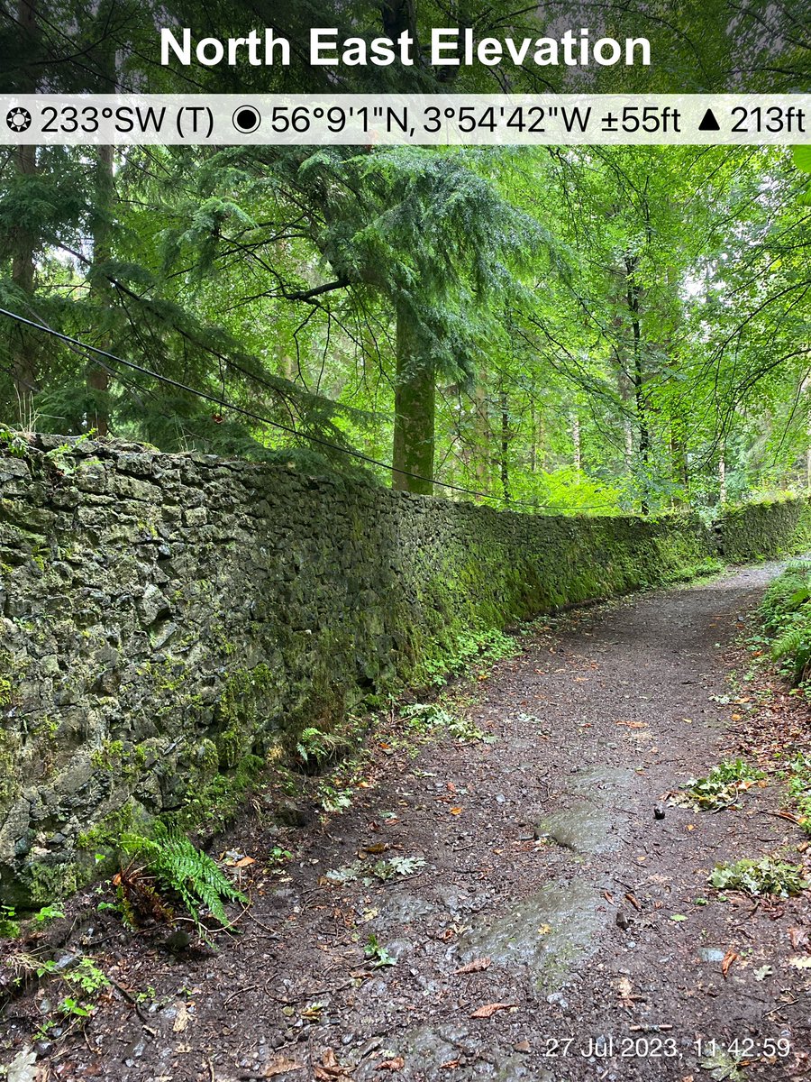 waterscientist's tweet photo. @StirUni not sure who to contact about this, but FYI there’s a low hanging electricity cable, approx 5ft above the ground, on the Public Path at north side of the uni. Just west of old Logie Kirk. GPS coord in the pic, or what3words outsmart.rate.flats https://t.co/E4LTLjxhbg