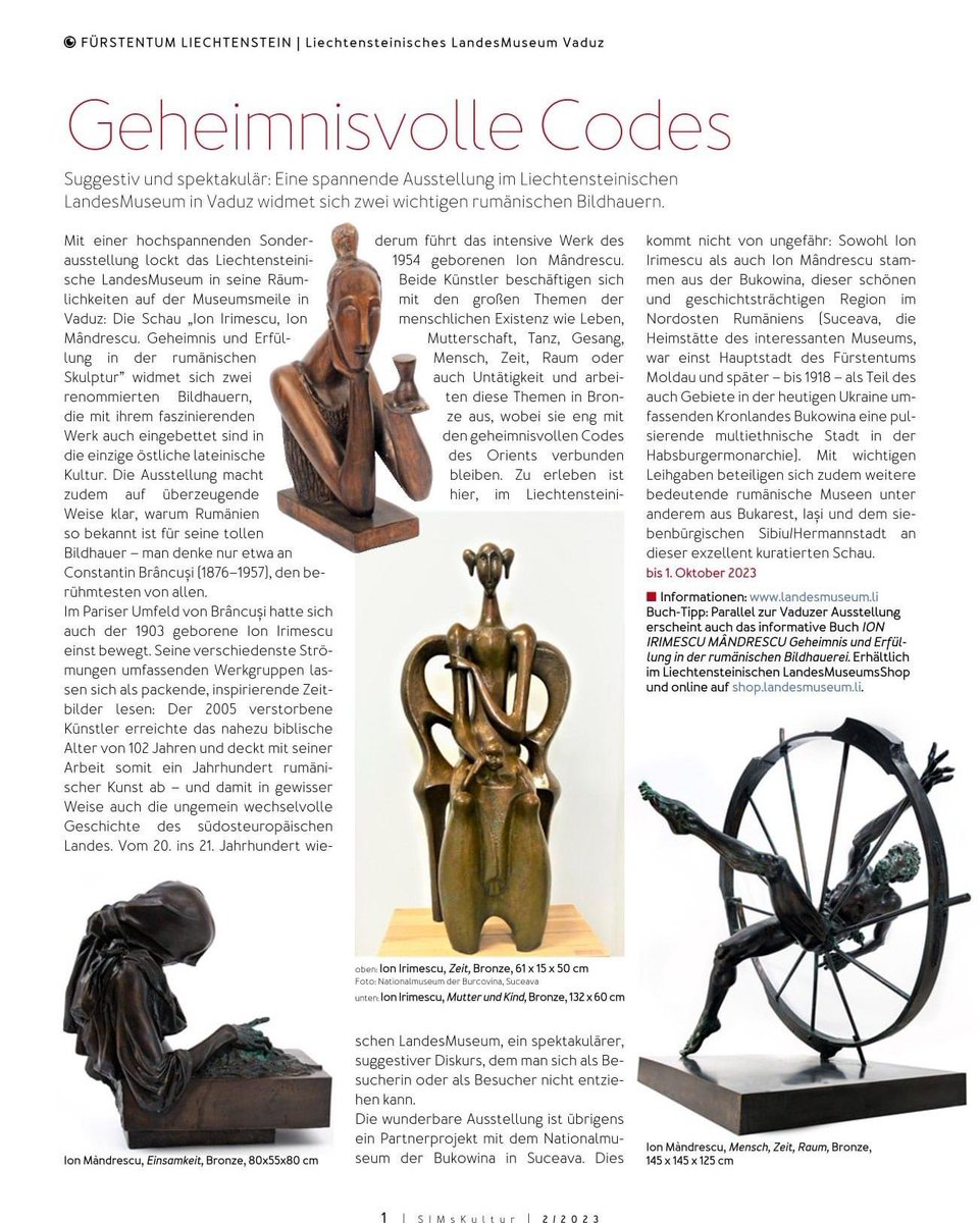 LandesMuseumLI's tweet photo. Bei den SIMs Kultur-𝐇𝐢𝐠𝐡𝐥𝐢𝐠𝐡𝐭𝐬 des europäischen Kulturgeschehens wird auch unsere aktuelle Ausstellung informativ, ­ansprechend und übersichtlich präsentiert.

𝐎𝐧𝐥𝐢𝐧𝐞-𝐀𝐫𝐭𝐢𝐤𝐞𝐥: https://t.co/BoKuVBrdM3 

#Landesmuseum #Liechtenstein #Vaduz #Sommer @LI_Travel https://t.co/saNebStHoq