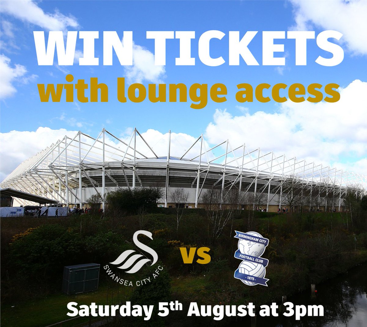 Win 2 tickets plus lounge access!

To be in with a chance of winning…

❤️ Like this post
💬 Comment who you're taking
👉 Repost and tag us
📆 The winner will be announced on Monday, July 31st and must be able to attend the game on August 5th from 2pm (3pm kickoff)

Good luck!