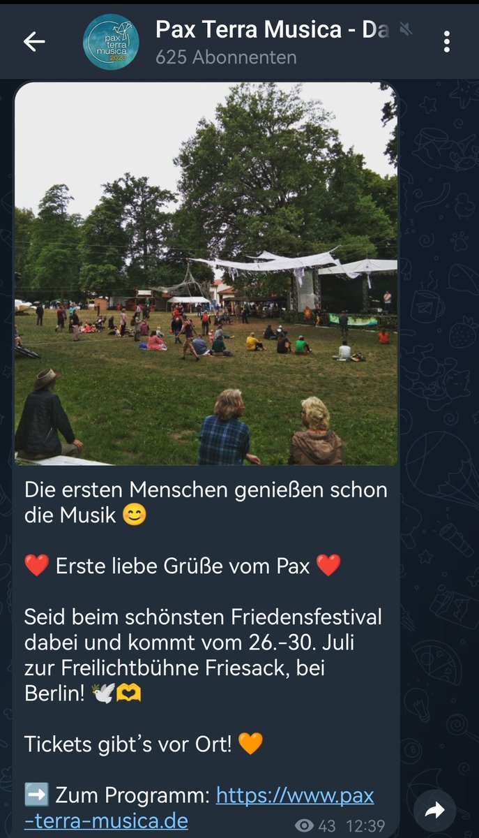 reclaimrosalux1's tweet photo. Die ersten Schwurbeln schon.
🥰🤩😍
Just echs, erwartet uns.🦖
#paxterramusica https://t.co/PnOGn8DdH6