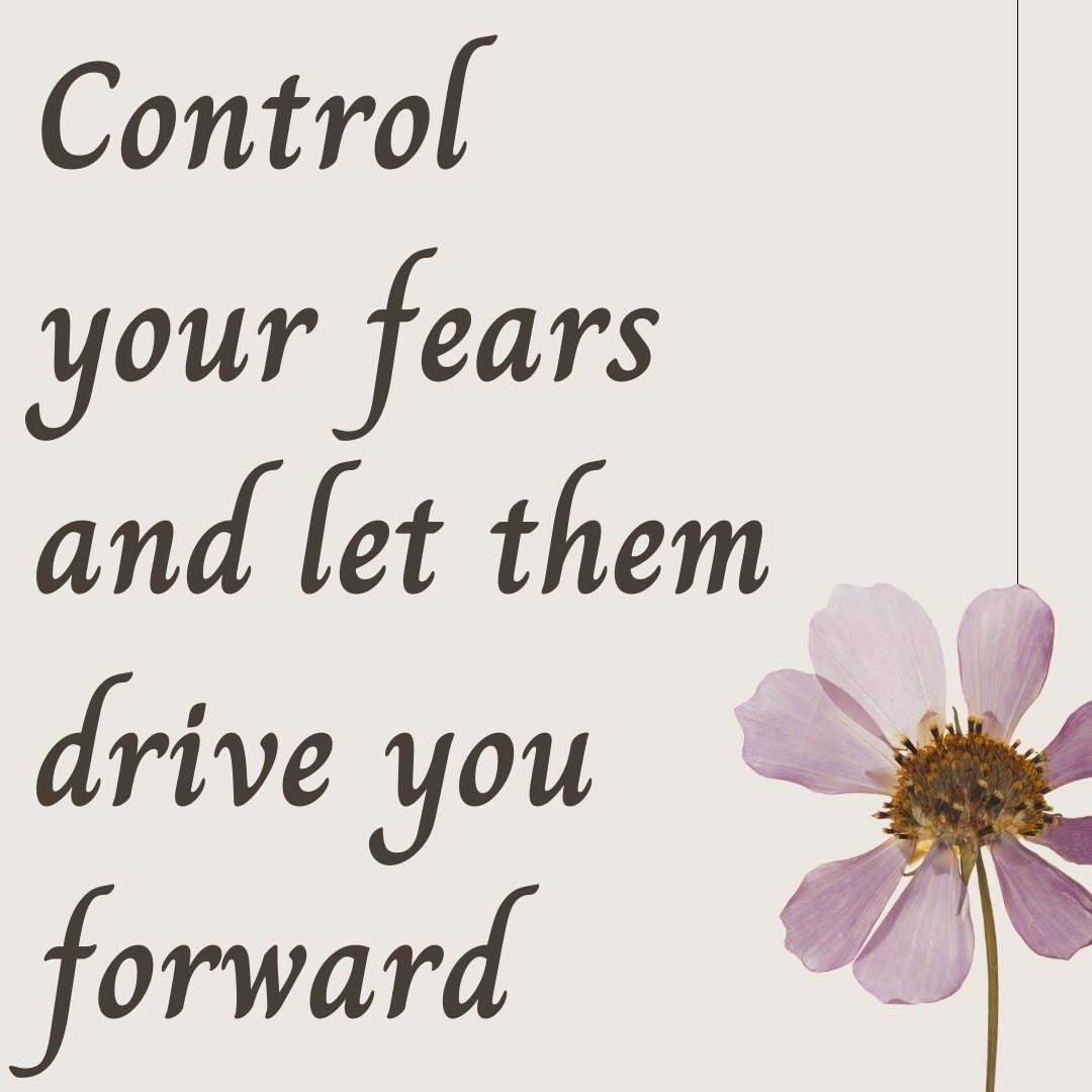 Control your fears and let them drive you forward. #overcomefear #facechallenges #conquerchallenges #courage