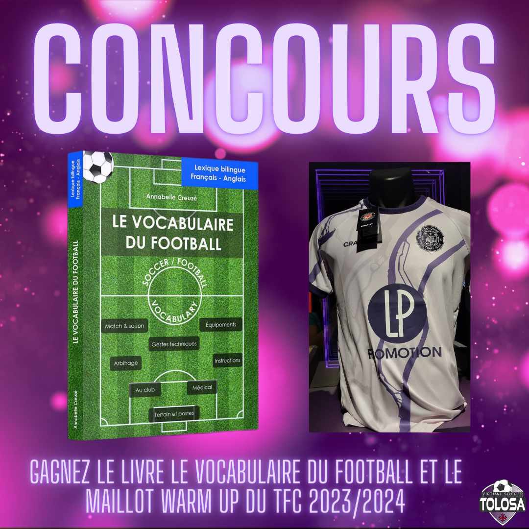 kick_united's tweet photo. 🔥Nouveau jeu concours sur Twitter !Kick-Off United 🤜🤛VSTOLOSA
🎁Gagnez le nouveau maillot du TFC &amp; 1 lexique bilingue du football de la langue de votre choix
👉Pour participer: RT +follow nos 2 comptes @VSTolosa &amp; @kick_united 
🥁Tirage au sort le 11 Aout
💥Bonne chance à tous https://t.co/jQE5NQnTIR