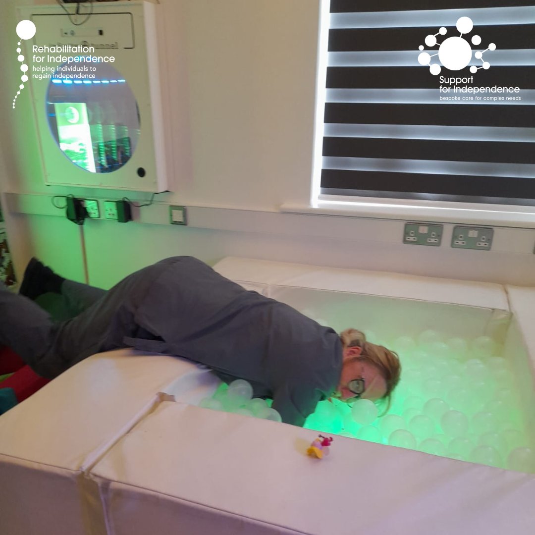 rehabforindep's tweet photo. Michelle, our amazing OTTI, couldn't contain her excitement at @bee_inclusive's sensory ball pool 💙

We hope it brings a big smile to your face, just like it did in our office! 😄🎉

#WeWorkHardReally #SensoryFun #BeeInclusive #OT https://t.co/ExK4XpJINk