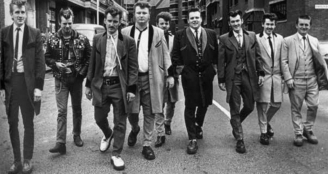 WrightyRed420's tweet photo. @stamboy2k @CrimeLdn The same planet as you unfortunately just I’m not blinded by lies 

Teddy boys were well known to outnumber and beat up the few immigrants . https://t.co/S9IqqIOuHD
