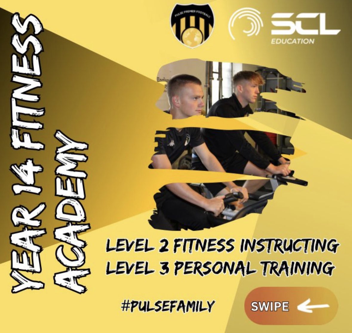 PulsePremier's tweet photo. Leaving College ?
Want a career in Fitness ?
Why not join our Year 14 Fitness academy.

Develop your skills, confidence and knowledge and set yourself on the pathway to a rewarding career.

Scan the QR code to register your interest.

#pulsefamily @SCLeducation https://t.co/Dh6k1AtsCz