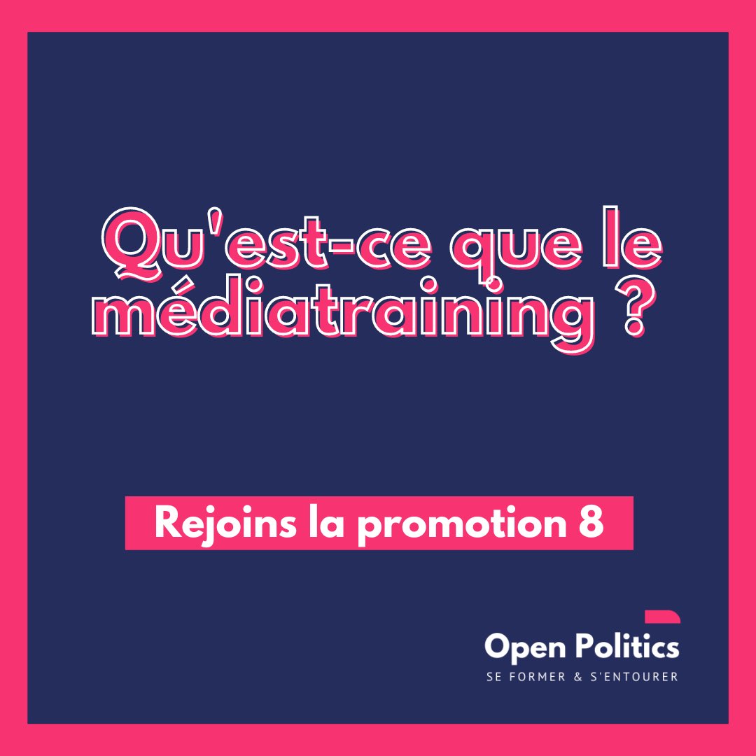 OpenPolitics4's tweet photo. S'#exprimer, notamment lors de passages médiatiques, n'est pas inné. Il faut avoir quelques règles en tête.
Comprendre les codes médiatiques pour être #impactant et faire passer ses messages est l'un des objectifs de notre formation. ⚡️
Candidature en bio 💥 https://t.co/ZXK4Al5UsH