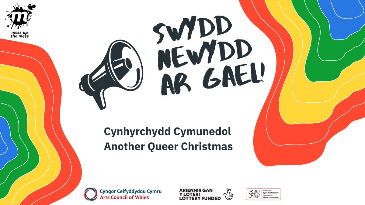 Mess Up The Mess (@messupthemess) on Twitter photo Rydym yn chwilio am Gynhyrchydd Cymunedol i fod yn aelod allweddol o’n tîm ar gyfer y prosiect Another Queer Christmas.
Ymgeisio :messupthemess.co.uk/language/cy/cy…
<a href="/swanseapride/">Swansea Pride</a> <a href="/UrbanFoundry/">Urban Foundry</a> <a href="/SBUHBAandH/">SBUHB Arts and Heritage</a> <a href="/bethanmarlow/">Bethan Marlow (she/they)</a> <a href="/CeriansWorld/">Cerian Wilshere</a> #PYNKswansea Rydym yn chwilio am Gynhyrchydd Cymunedol i fod yn aelod allweddol o’n tîm ar gyfer y prosiect Another Queer Christmas.
Ymgeisio :messupthemess.co.uk/language/cy/cy…
<a href="/swanseapride/">Swansea Pride</a> <a href="/UrbanFoundry/">Urban Foundry</a> <a href="/SBUHBAandH/">SBUHB Arts and Heritage</a> <a href="/bethanmarlow/">Bethan Marlow (she/they)</a> <a href="/CeriansWorld/">Cerian Wilshere</a> #PYNKswansea