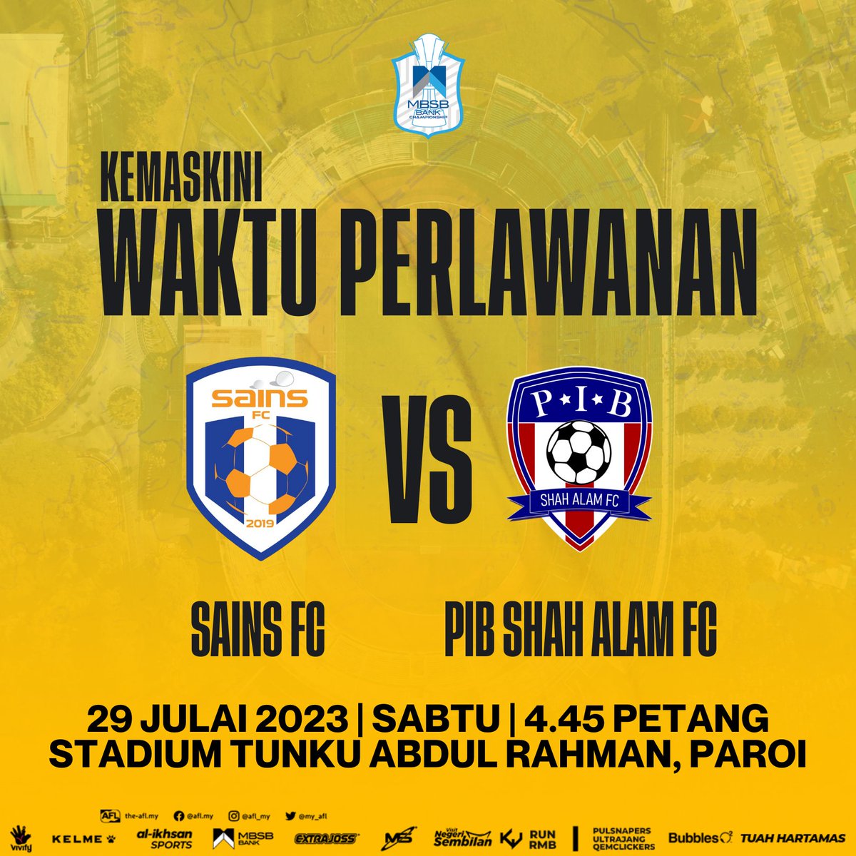 fc_sains's tweet photo. KEMASKINI WAKTU PERLAWANAN!

Disebabkan beberapa sebab, kito tak dapek nak teruskan untuk perlawanan disebolah malam. Dengan ini, kito kembali main pada waktu potang. Ingat yo! Kito main POTANG! https://t.co/K3AlVSle1l