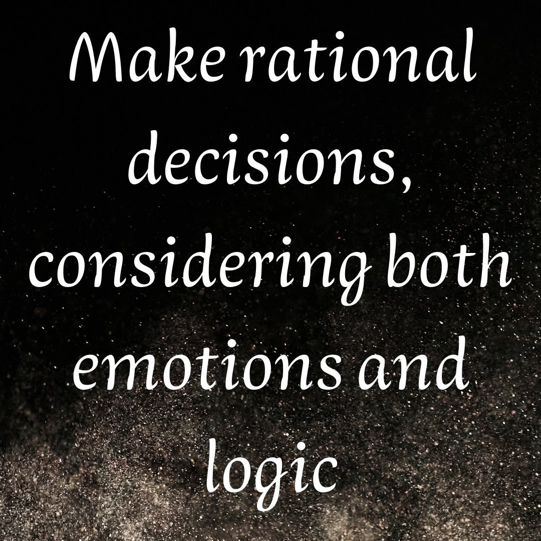 her_majestic1's tweet photo. Make rational decisions, considering both emotions and logic. #rationalthinking #balance #balanceddecisions #harmony https://t.co/4R9NfdoGih