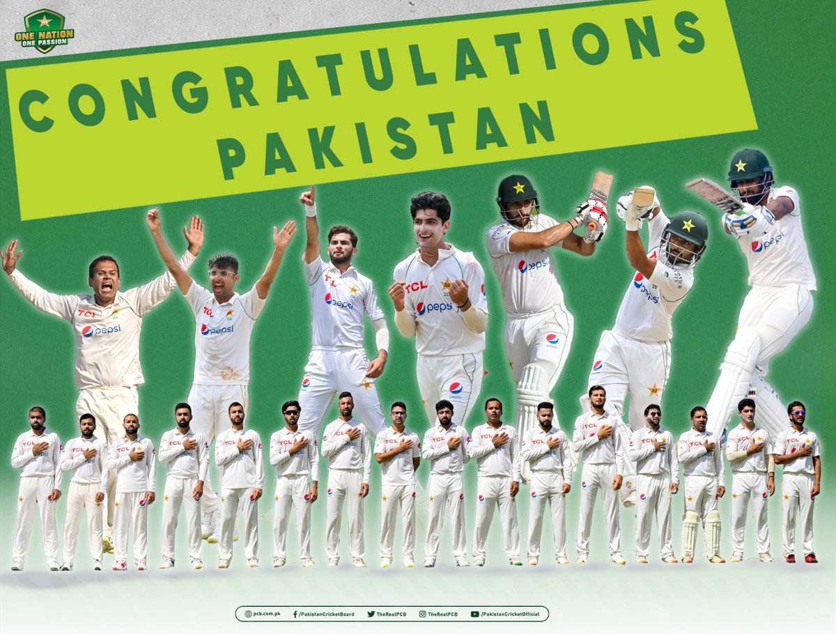 TheRealPCB's tweet photo. 𝐏𝐚𝐤𝐢𝐬𝐭𝐚𝐧 𝐜𝐨𝐦𝐩𝐥𝐞𝐭𝐞 2️⃣-0️⃣ 𝐰𝐡𝐢𝐭𝐞𝐰𝐚𝐬𝐡 𝐨𝐯𝐞𝐫 𝐒𝐫𝐢 𝐋𝐚𝐧𝐤𝐚 🙌

Well played, boys 👏

#SLvPAK https://t.co/PdDIAy76Uy
