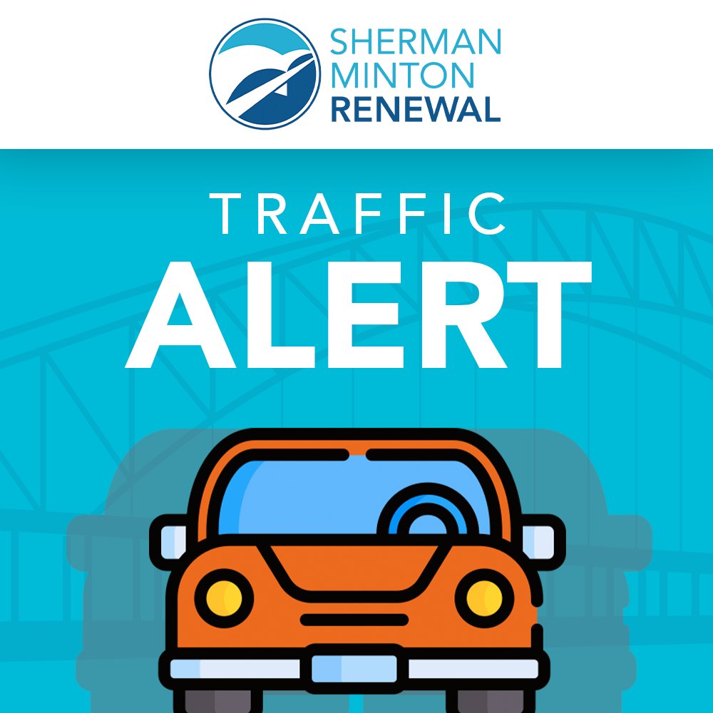 ShermanRenewal's tweet photo. The Sherman Minton Bridge is closed in both directions until further notice.

Please use alternate routes and designated detours. Updates will be provided as they become available this week.

Read more: https://t.co/y9QKoDazJI
@KYTCDistrict5 @INDOTSoutheast https://t.co/poNu8Nc3ng