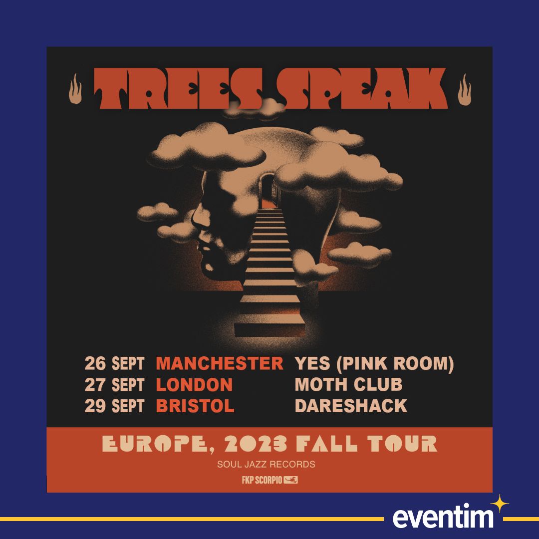 ON SALE FRIDAY! 🎟️ @TreesSpeakMusic announce September dates in Manchester, London & Bristol. Book from 10am! 👉 bit.ly/3W5znuZ @fkpscorpiouk @yes_mcr @Moth_Club @dareshack