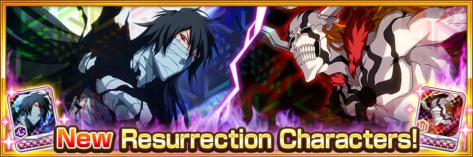 bleachbrs_en's tweet photo. The next round of characters to "Resurrect" are Ichigo (4th Anniversary Final Getsugatensho version) and Ichigo (4th Anniversary Fully-Hollowfied version)! https://t.co/RlGbyeJNBG #BraveSouls https://t.co/iRDHDmxJjA