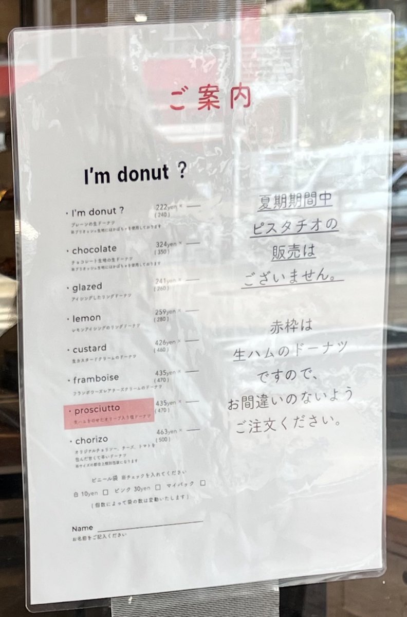 URk0m's tweet photo. アイムドーナツ中目黒でとりあえず8種類を各1個買ってみた🍩
ピスタチオは夏季シーズン販売休止でチョリソーになってた💔
#アイムドーナツ https://t.co/3fgsxBqKwP