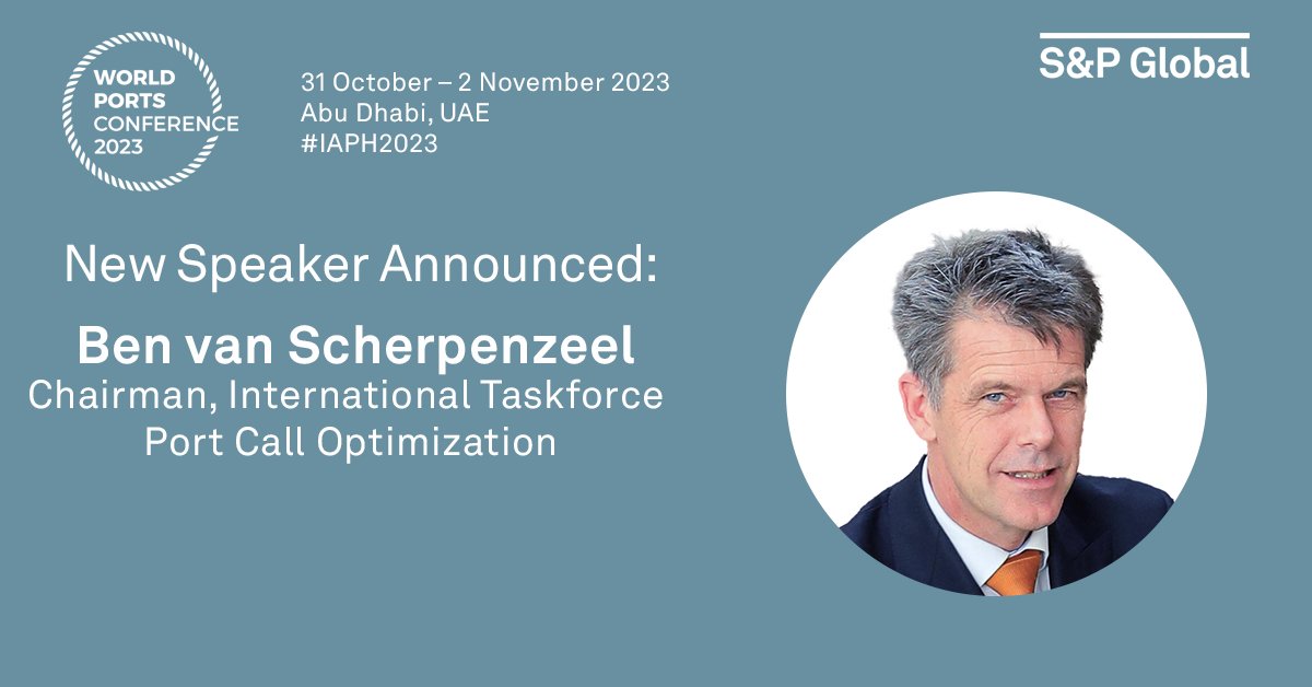 WPSP_IAPH's tweet photo. Captain Ben Van Scherpenzeel will be joining #IAPH2023 in the breakout session on pioneering #ports that are improving efficiencies around their port call processes: https://t.co/zDJQyTVa3x https://t.co/UJe3DVkibG
