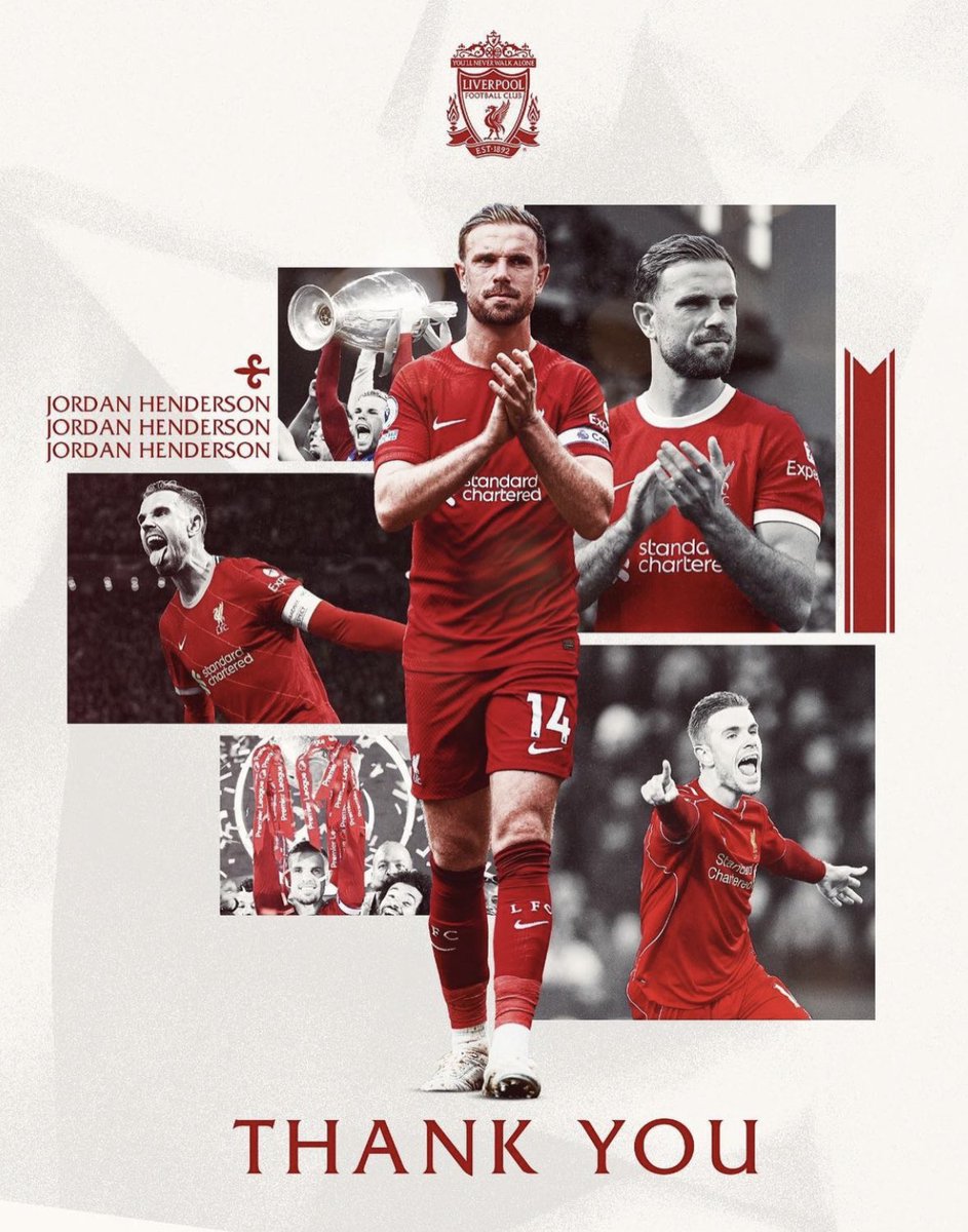 FabrizioRomano's tweet photo. Official: Liverpool confirm agreement signed and sealed with Al Ettifaq for Jordan Henderson. 🔴👋🏻

£12m fee plus add-ons to the club. https://t.co/QEYtifg6SA