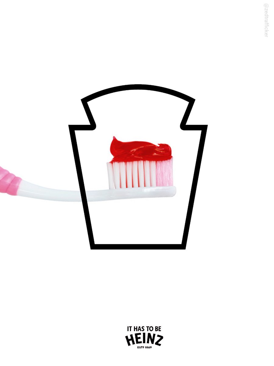 ZedTrafficker's tweet image. Brush @OneMinuteBriefs Create posters featuring the @HeinzUK   #ItHasToBeHeinz #Ketchup