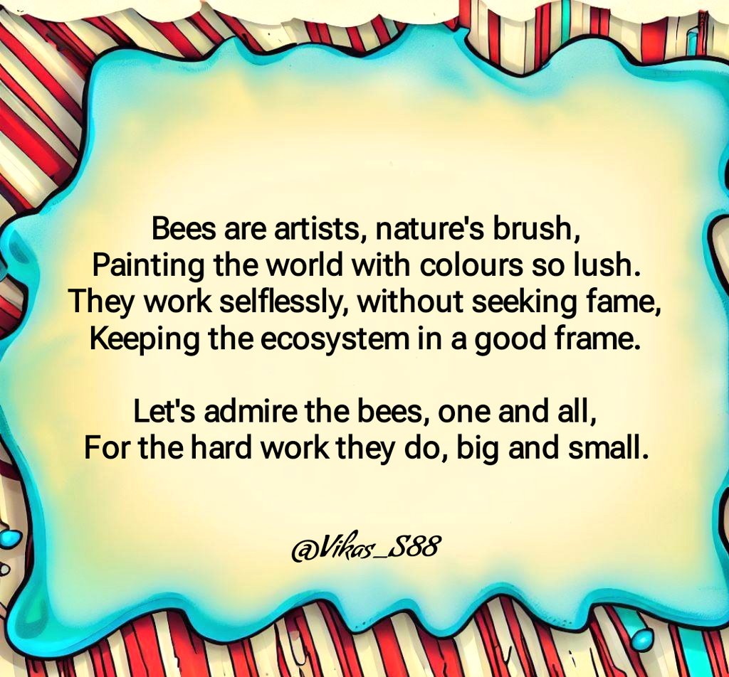 #poetry #vss365 #bees #kidspoem