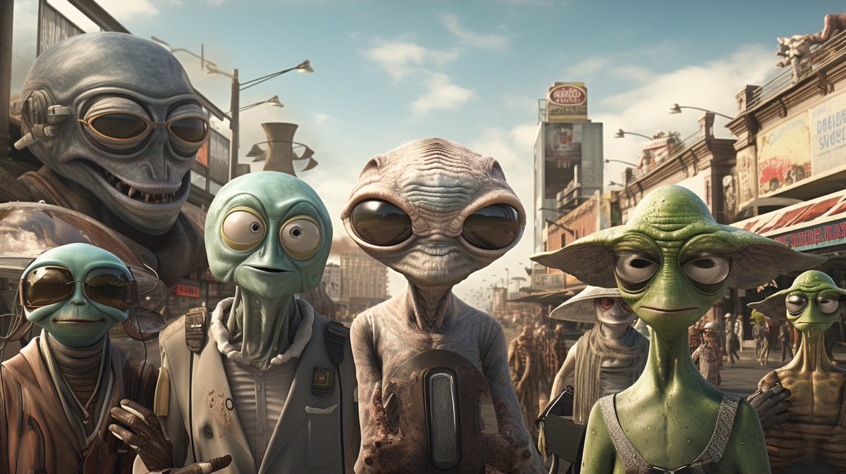 SciFi2Go's tweet photo. 🌌👽 Humanity's cosmic musings are ignited! The Fermi Paradox no longer reigns—we may NOT be alone in the vast universe. https://t.co/ulCX8B2pCz 🌠 #ExtraterrestrialEncounters #CosmicAwakening #SpaceExploration https://t.co/ogw8rSZxDX