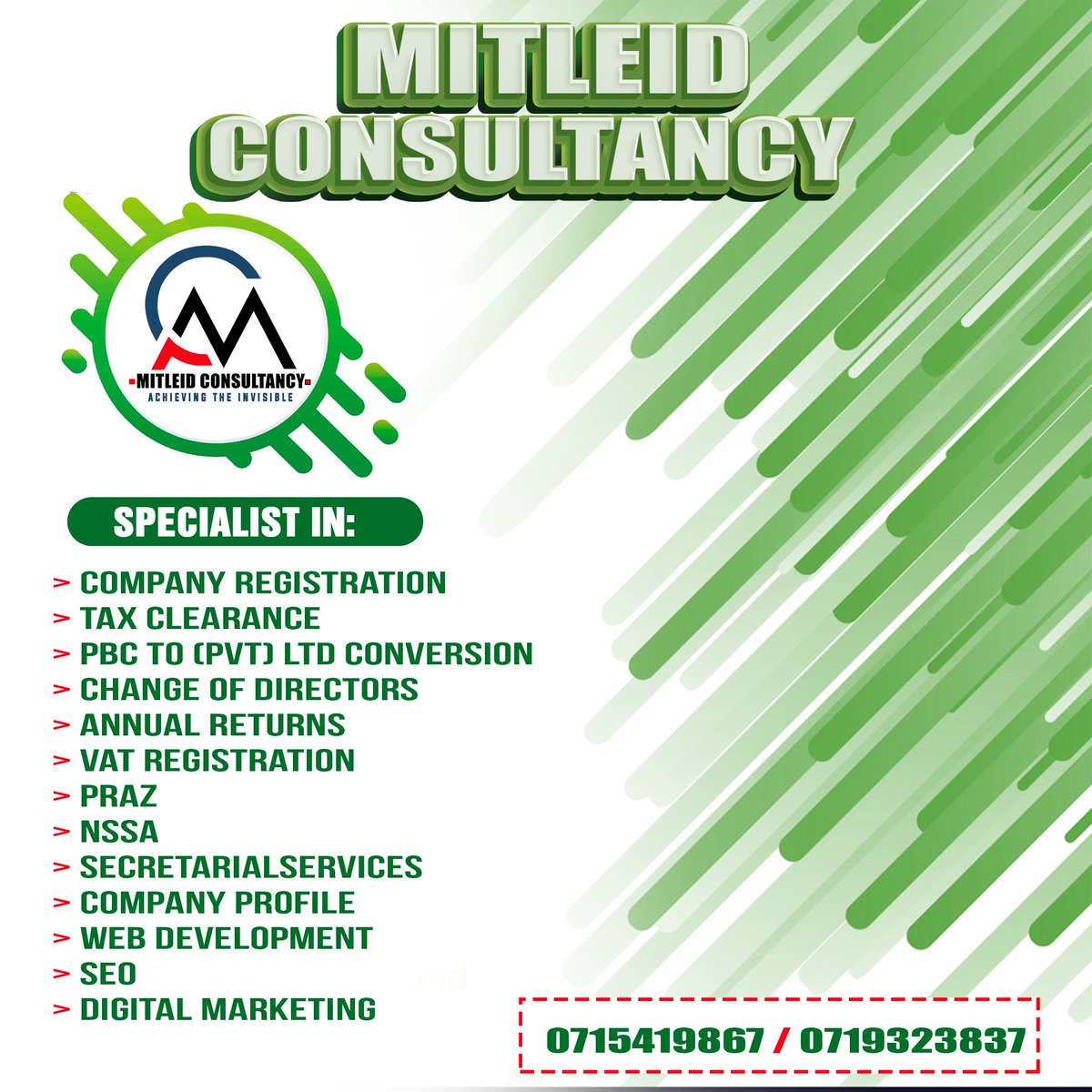 Mitleidconsult's tweet photo. Promotion !
Register your company with us today and we will do  ZIMRA Regitration for free

Company Reg $150 
ZIMRA Registration ($70) reduced to #free
 
Quick #maths ,with this #PROMO save $70 

Its only at #Mitleid #Constultancy were you get the best #deal 
app:0715419867 https://t.co/pdqNHs1NAc