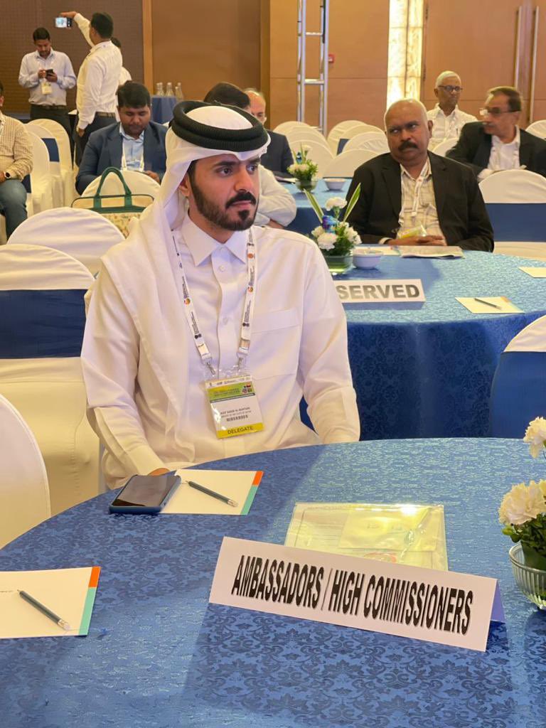 QatarEmb_ND's tweet photo. Mr. Naif  Saeed Al Qahtani, Second Secretary at the Embassy participated in the Global Chemical and Petrochemicals Manufacturing Hubs in India "GCPMH 2023" On Thursday 27 July 2023 https://t.co/O1gy3jGniy