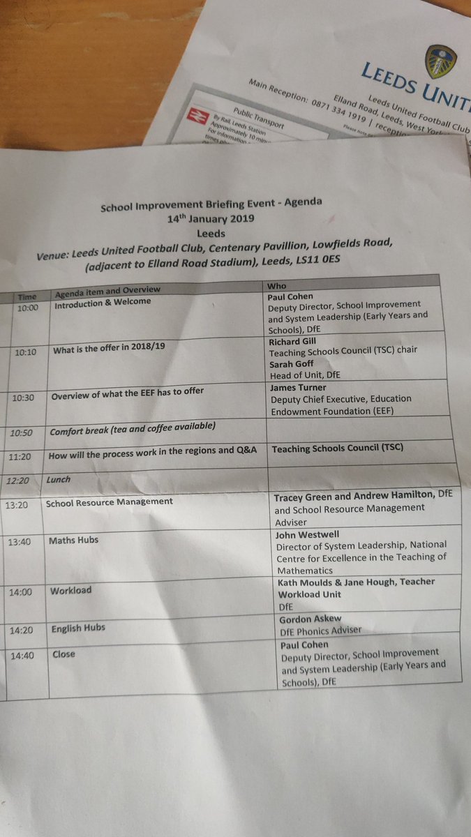 RaeSnape's tweet image. Anyone else remember the School Improvement Briefing Leeds 14th January 2019?
NLE's &amp;amp; TSA Leads from all over the Country up early to be at the football ground by 10:00am. Post COVID we'd do this by Zoom! Now there's TSA Hubs &amp;amp; I no longer lead #KiteTSA
Was a #DifferentWorld 🦩
