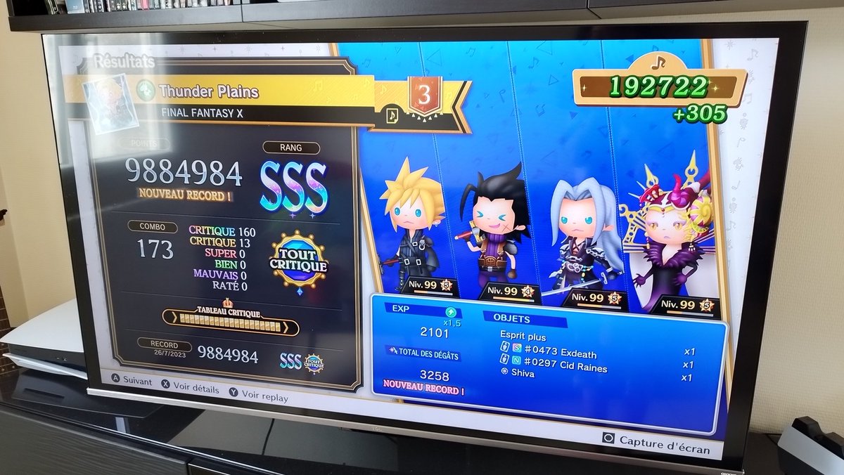 coolnat466's tweet photo. C'est mon premier Tout Critique dans Final Fantasy #TheathrythmFinalBarLine 😱🎉🎉🎉 Bon en basique tout de même hein, chuis pas aussi forte que vous tous 🤣

Toujours aussi accroc ❤️ Je me suis prise les DLCs pour avoir les musiques de World ends with you et Nier automata ! https://t.co/I8WQqLYNff